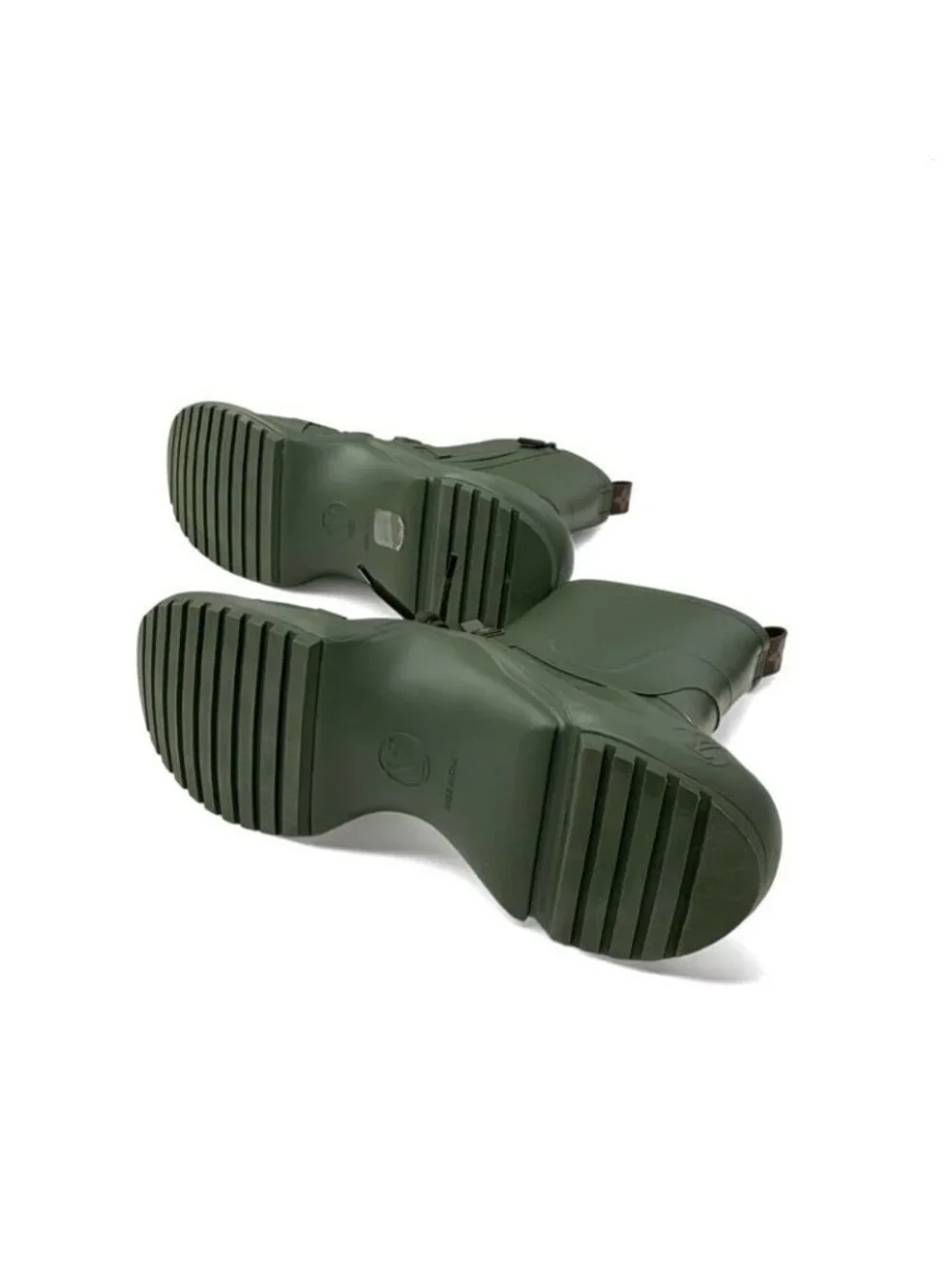 Louis Vuitton Arclight Line Monogram Boots Short Shoes Rubber Khaki - Picture 6 of 9